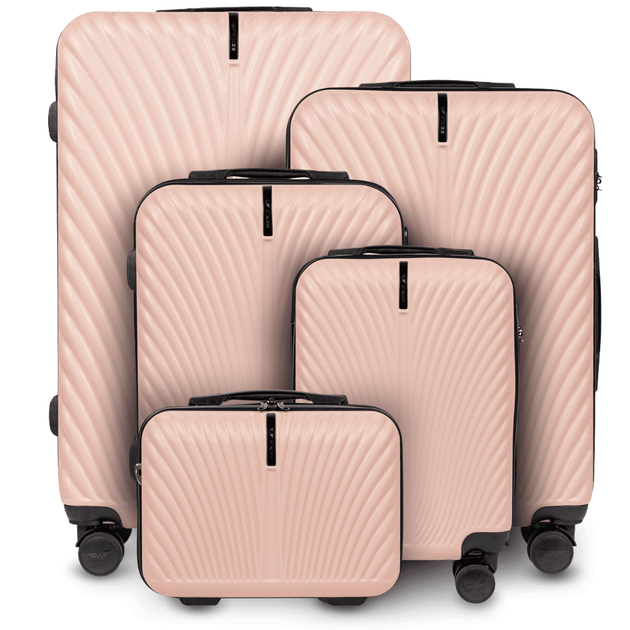 Komplet 5 WALIZEK Wings SWAN PINK SWAN COLLECTION