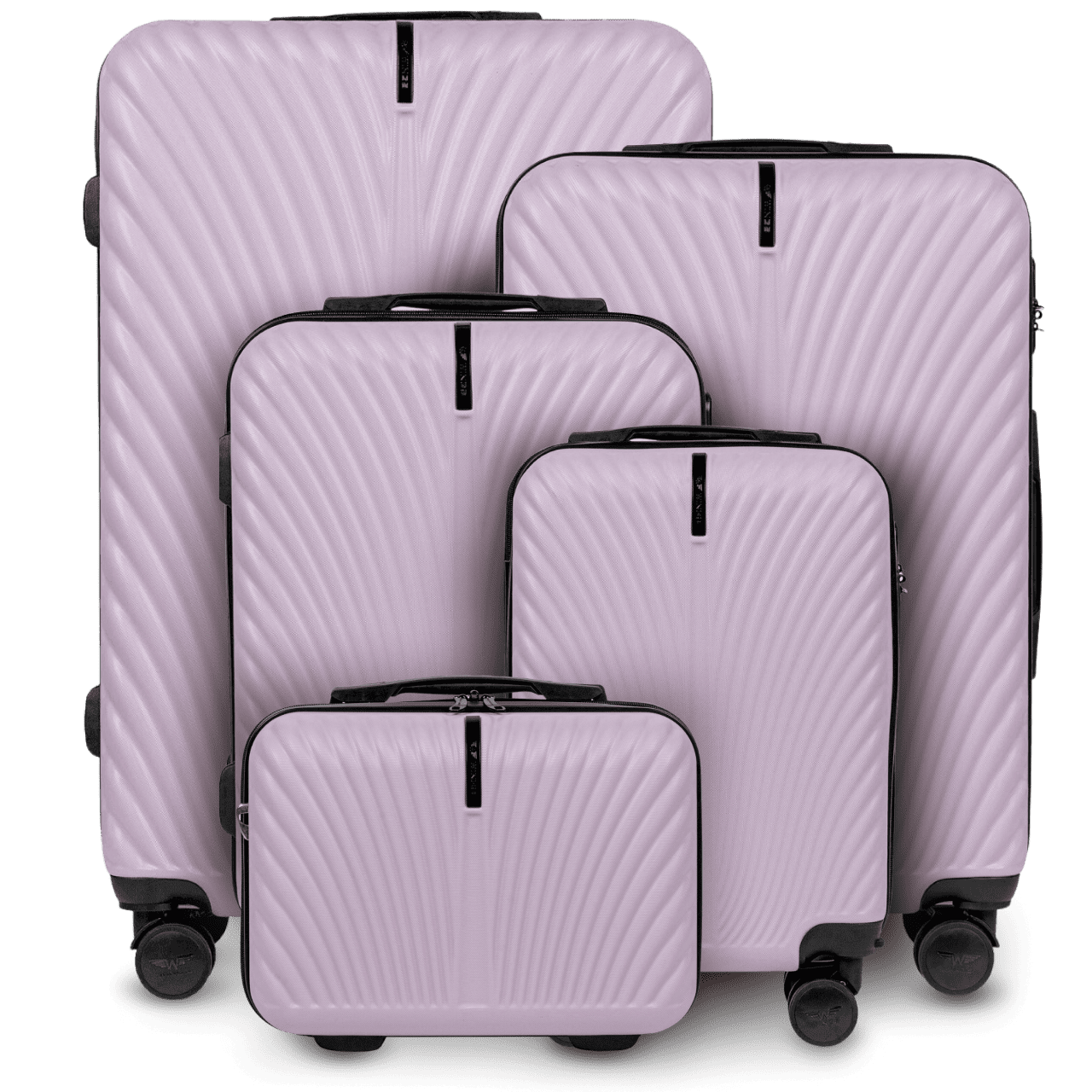 Komplet 5 WALIZEK Wings SWAN LIGHT PURPLE SWAN COLLECTION