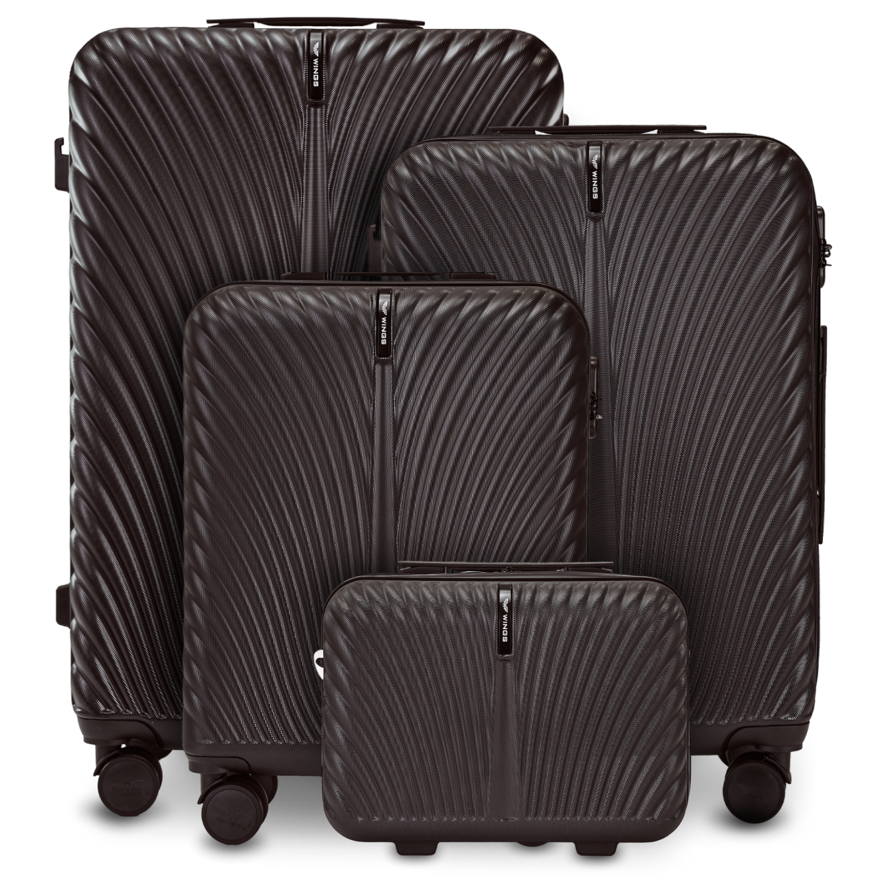 Zestaw 4 WALIZEK Wings SWAN 2.0 BLACK