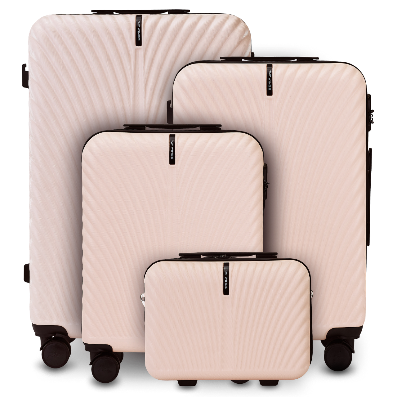 Zestaw 4 WALIZEK Wings SWAN 2.0 PINK