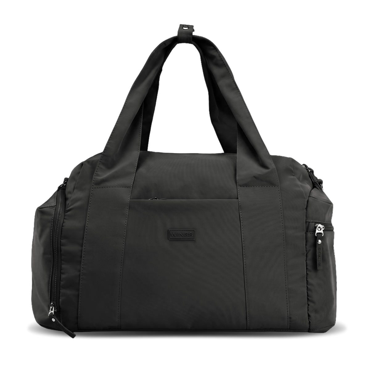 Torba sportowa WINGS SOLENNE z kieszenią na buty i pasem na walizkę BLACK