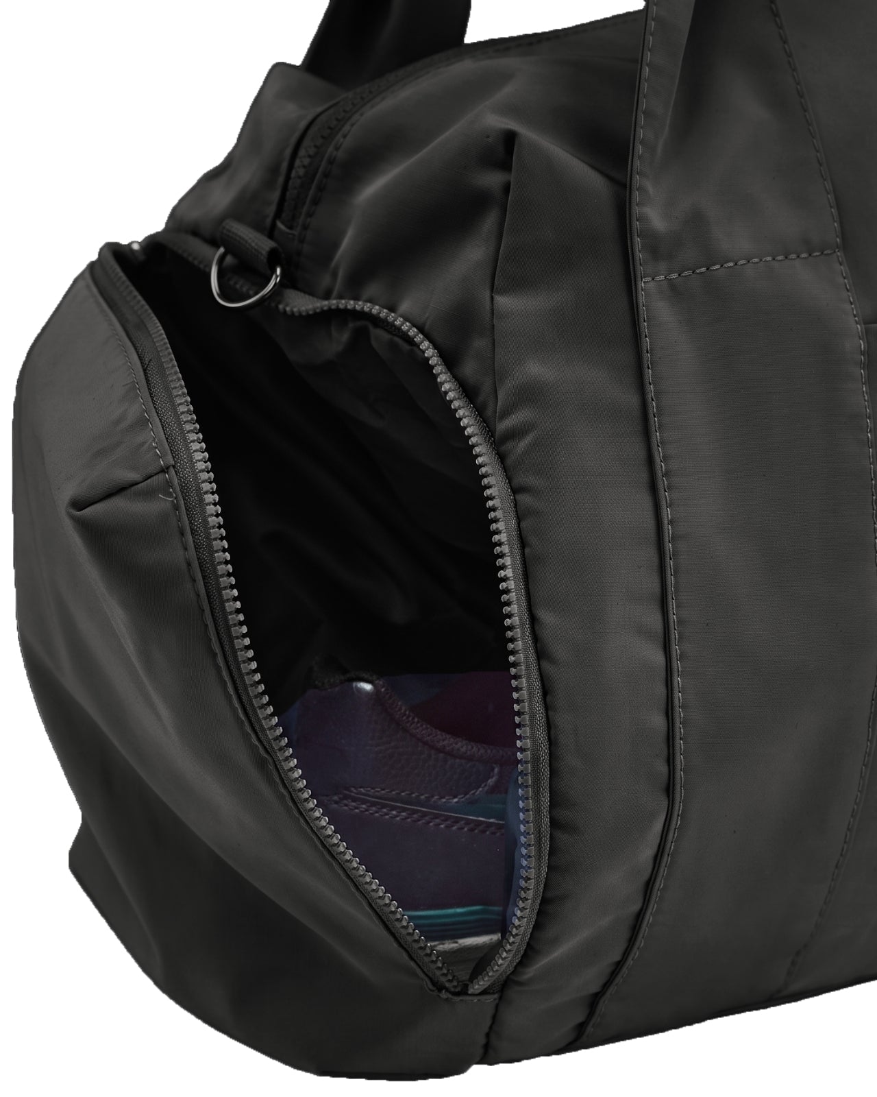 Torba sportowa WINGS SOLENNE z kieszenią na buty i pasem na walizkę BLACK