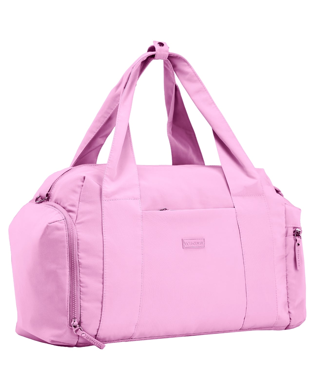 Torba sportowa WINGS SOLENNE z kieszenią na buty i pasem na walizkę PINK