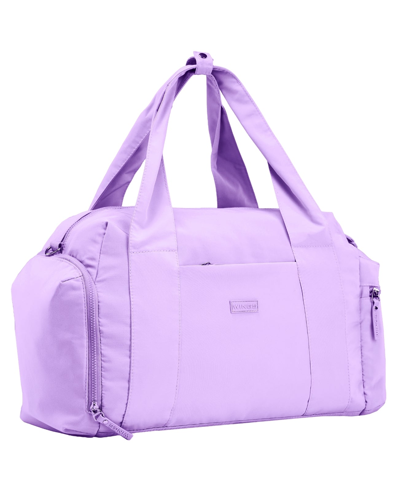 Torba sportowa WINGS SOLENNE z kieszenią na buty i pasem na walizkę PURPLE