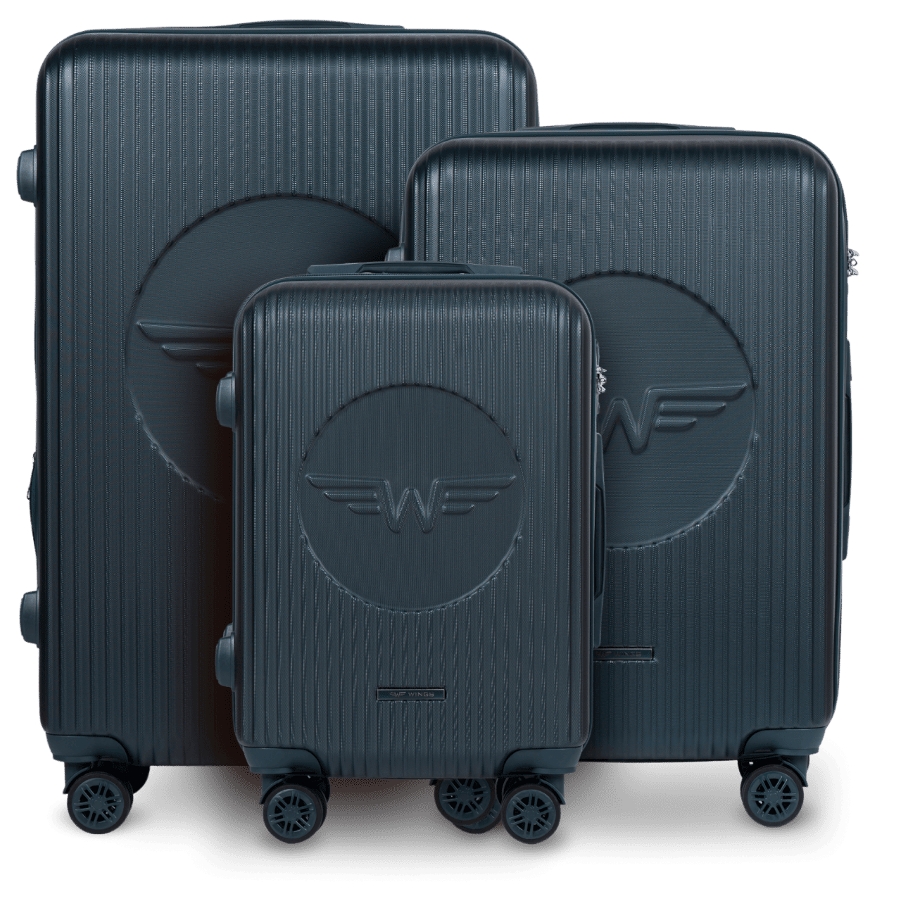 Zestaw 3 Walizek Wings Swallow 3.0 DARK GREEN SWALLOW COLLECTION
