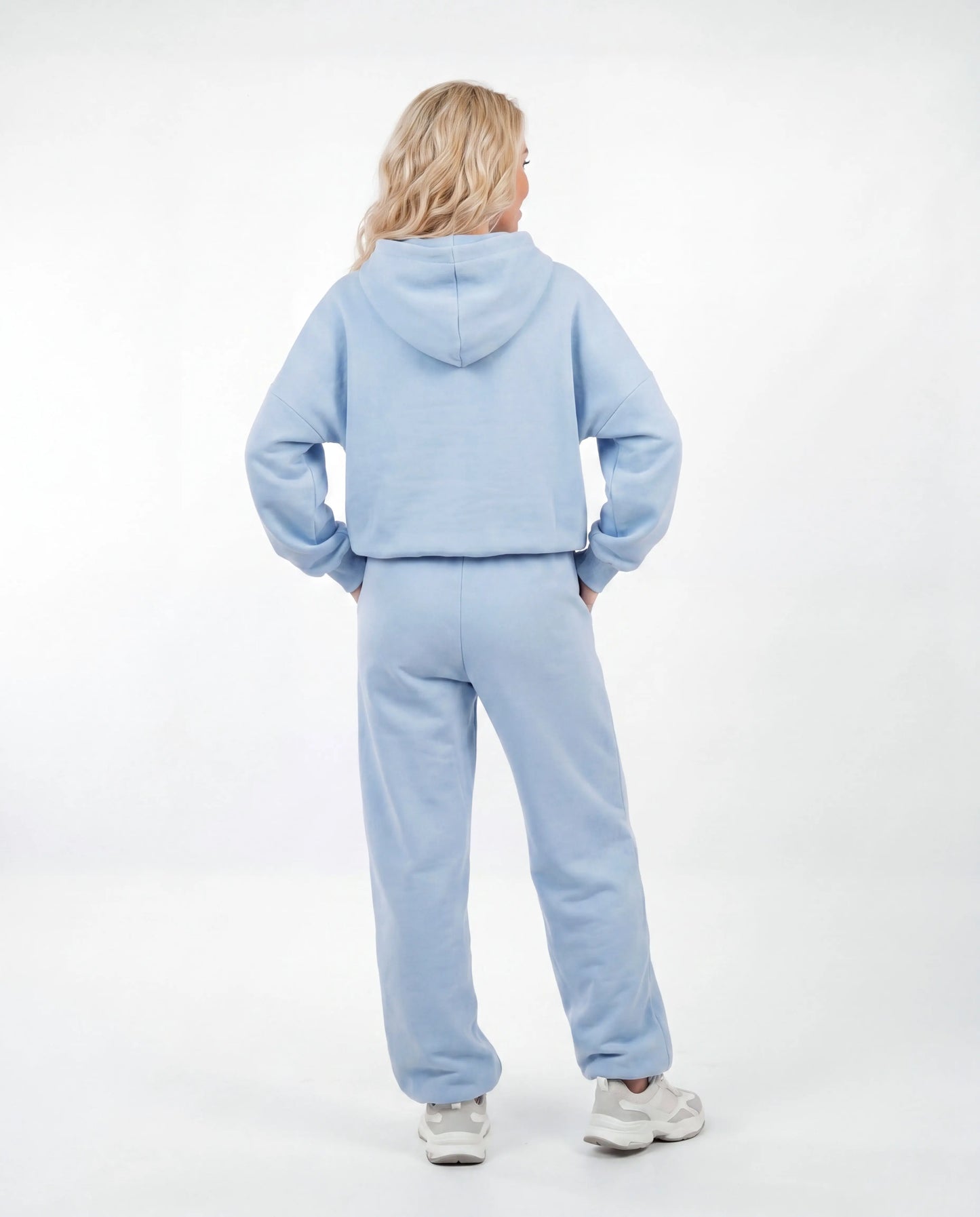 Komplet dresowy WINGS UNLEASH damski oversize bawełna PASTEL BLUE WINGS UNLEASH