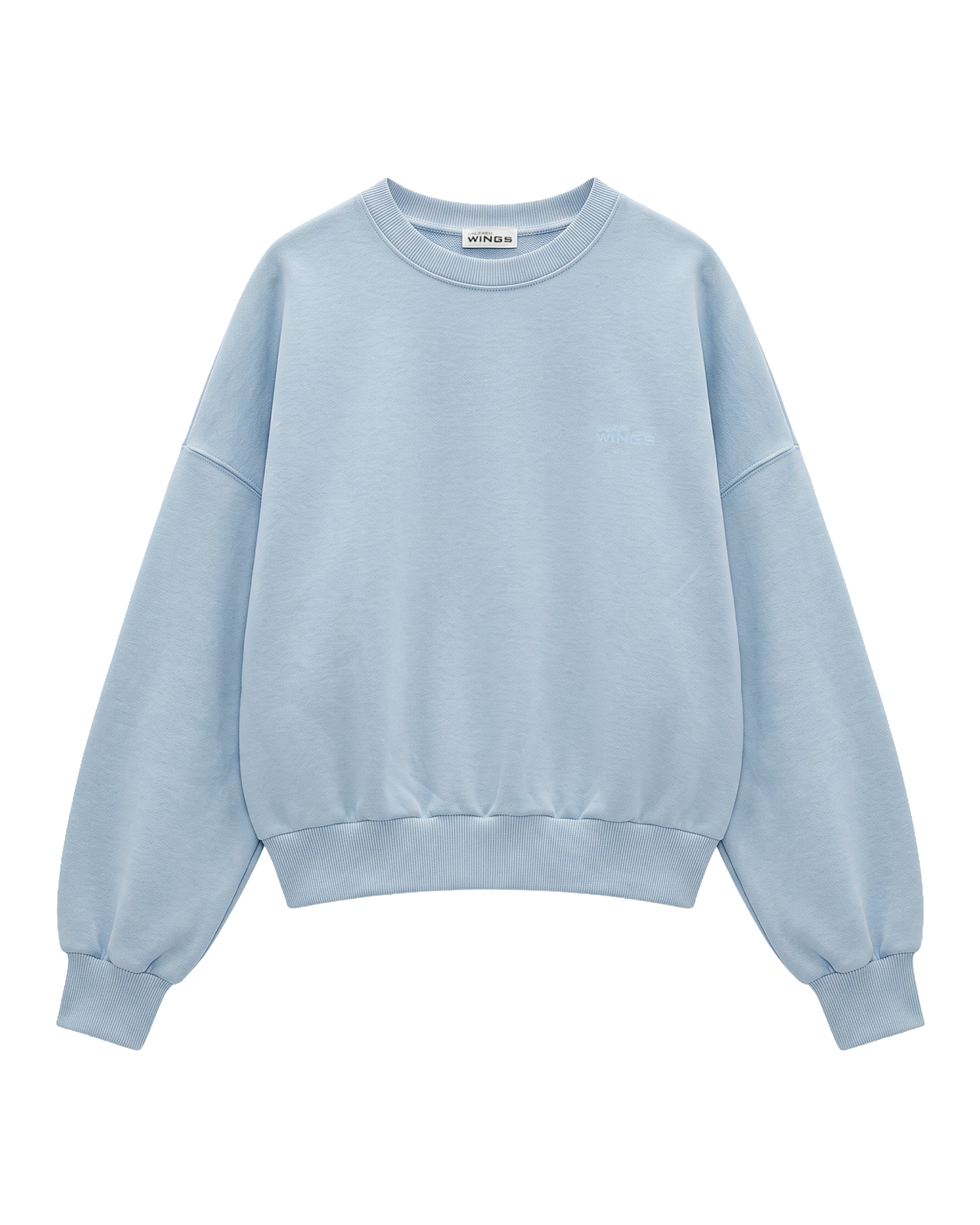 Damska bluza CREWNECK oversize UNLEASH WINGS PASTEL BLUE