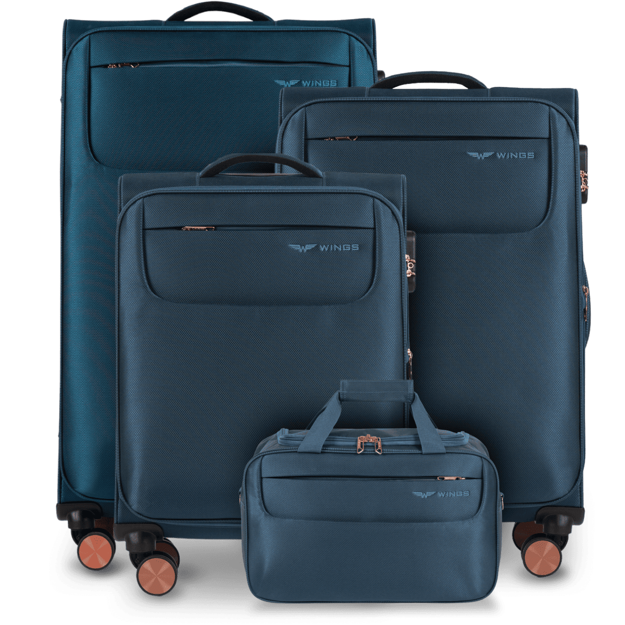 Zestaw 3 walizek TERN + torba podręczna Wings TEAL