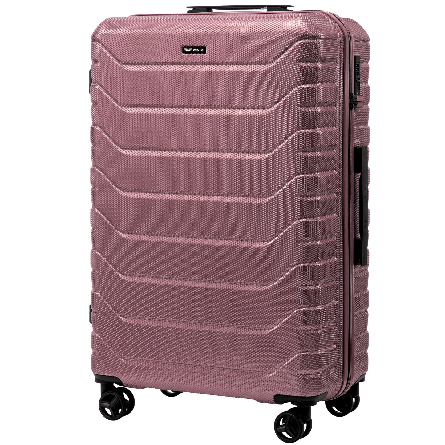 Zestaw 4 walizek Wings CRAKE S/M/L + Kuferek ROSE GOLD