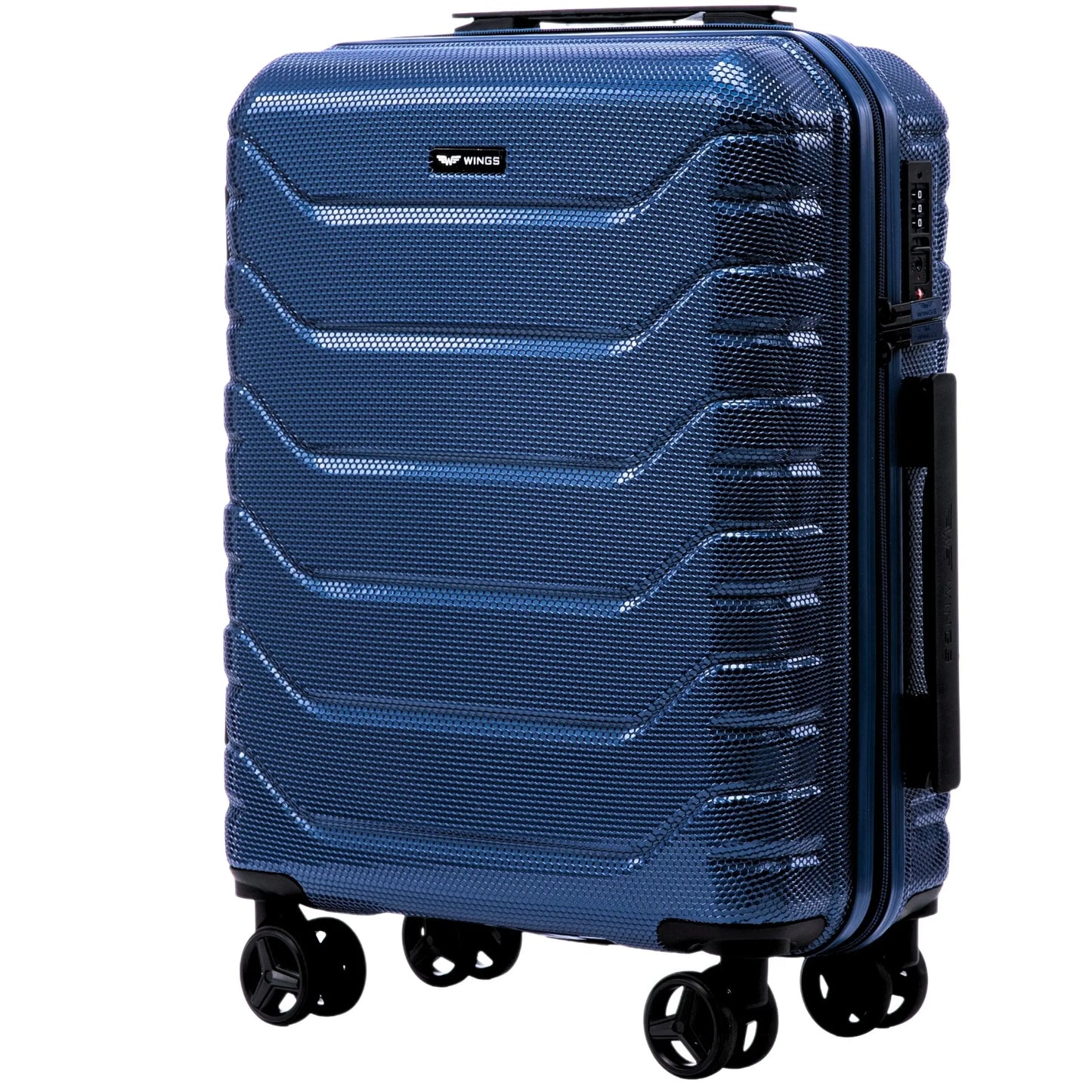 Zestaw 4 walizek Wings CRAKE S/M/L + Kuferek MIDDLE BLUE CRAKE COLLECTION