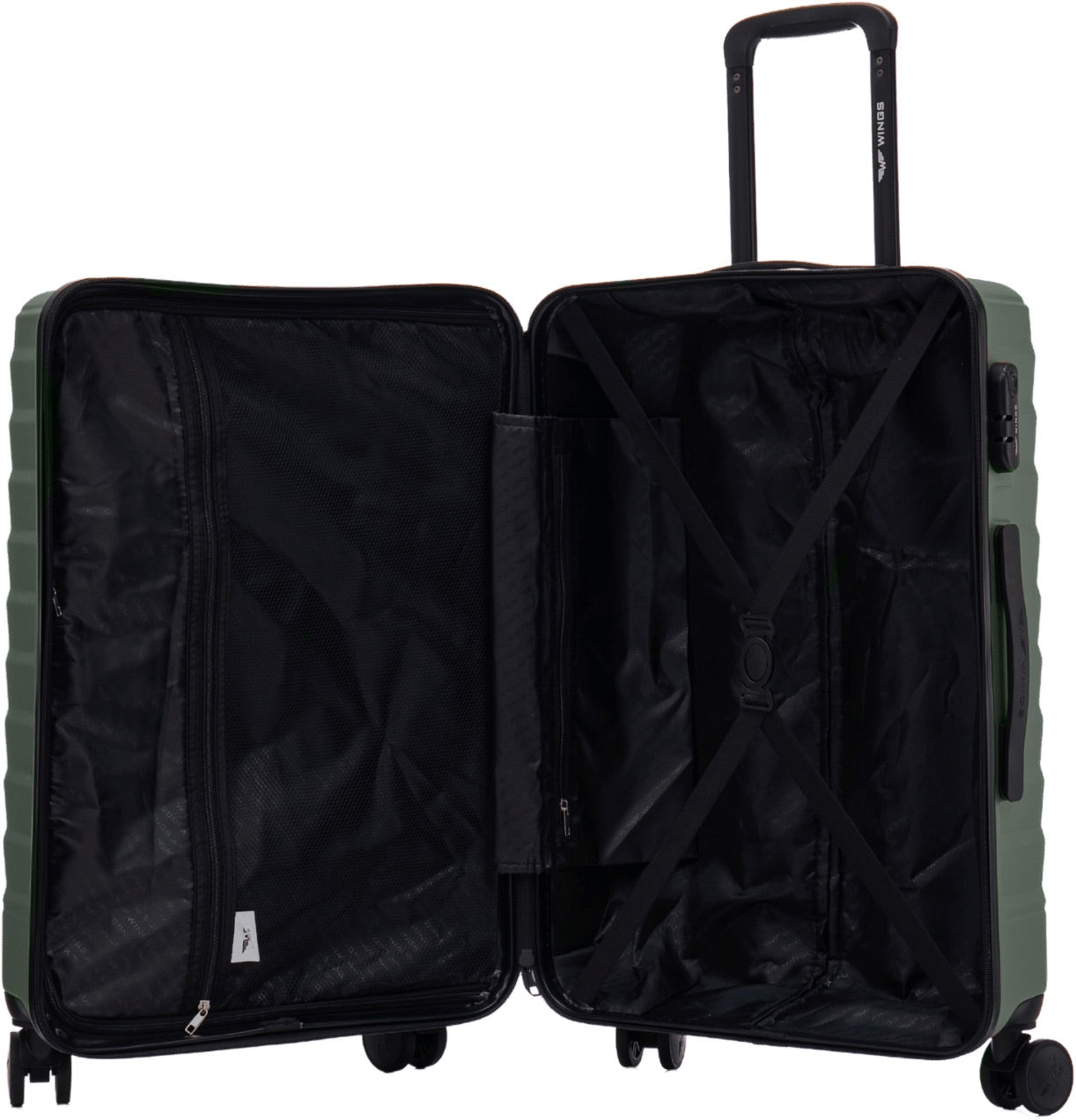 Walizka kabinowa Wings PEAFOWL 2.0 20" ARMY GREEN