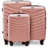 Zestaw 3 walizek Wings PHOENIX 2.0 polipropylen ROSE GOLD