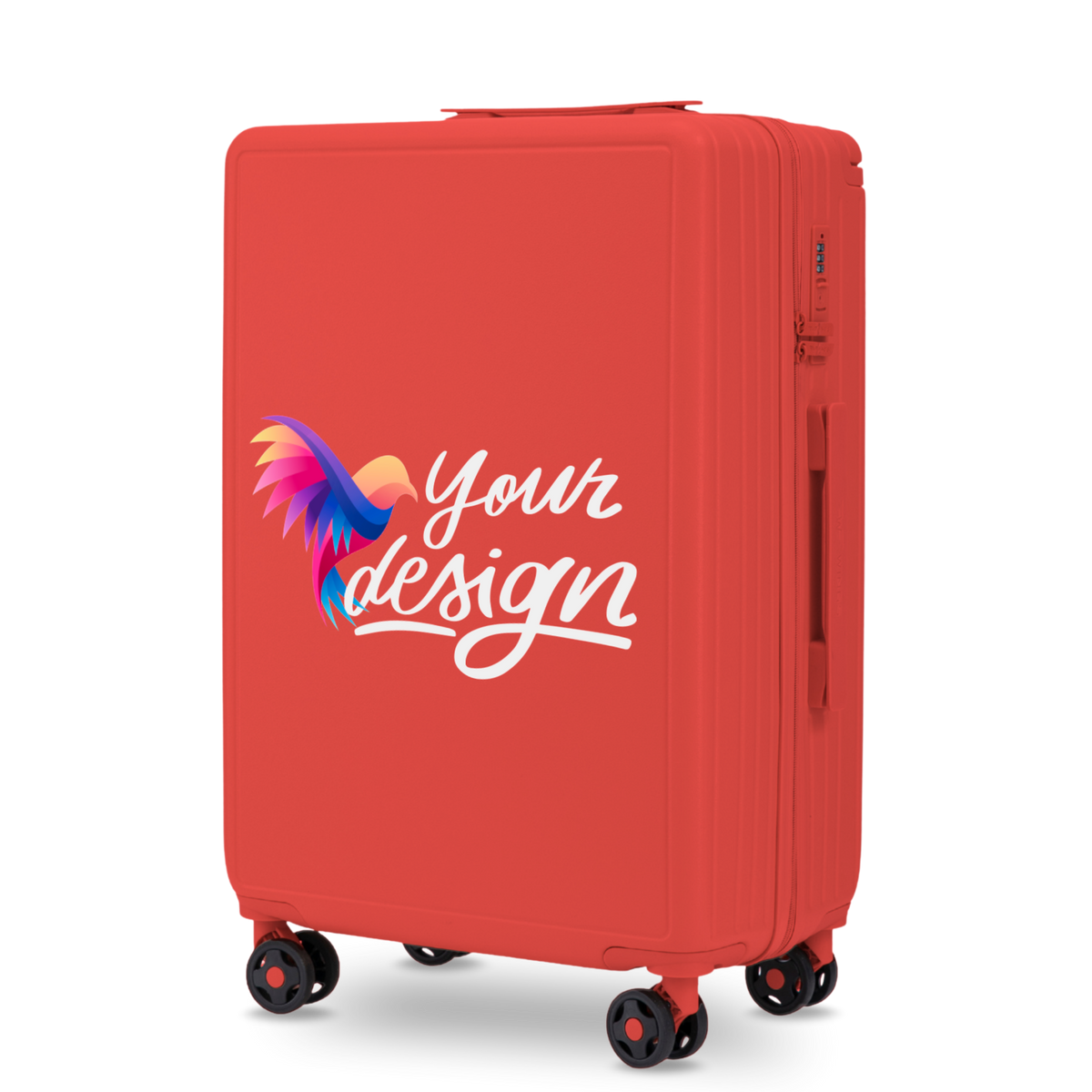 Walizka średnia Wings PERSONALIZED ABS+ 24" RED