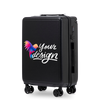 Walizka kabinowa Wings PERSONALIZED ABS+ 20" BLACK