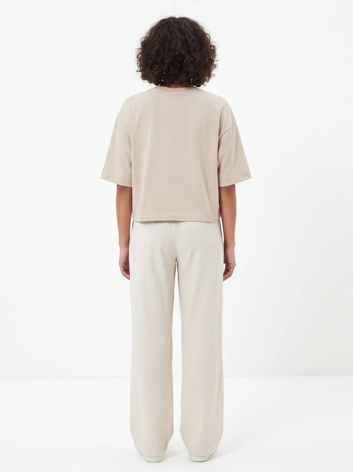Koszulka damska oversize BEIGE WINGS UNLEASH