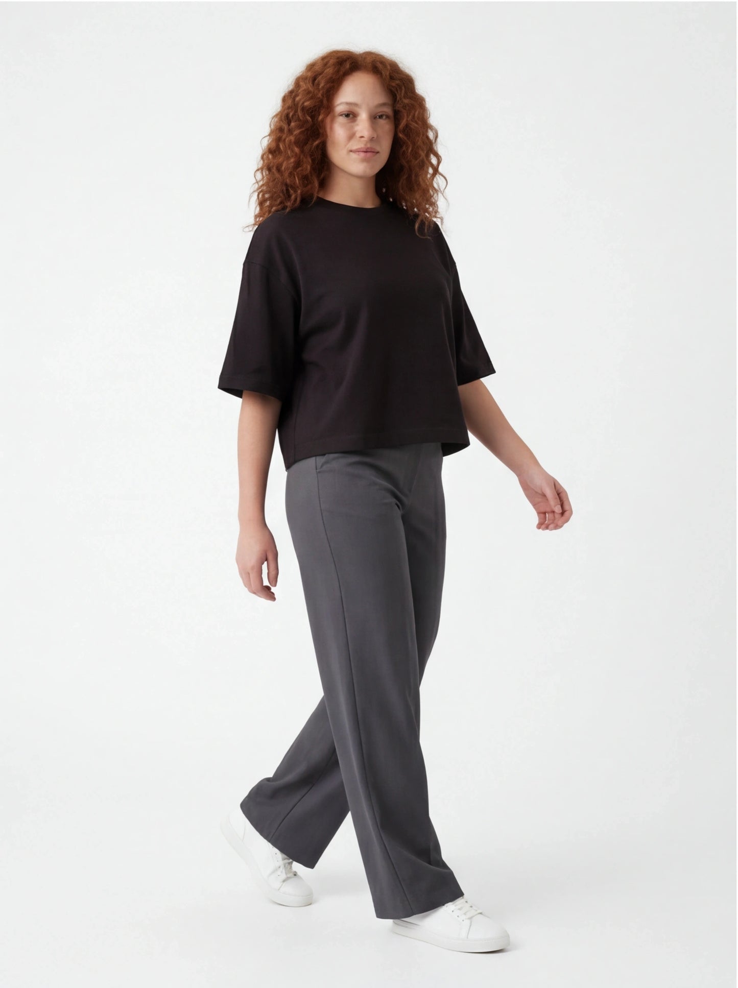 Koszulka damska oversize BLACK