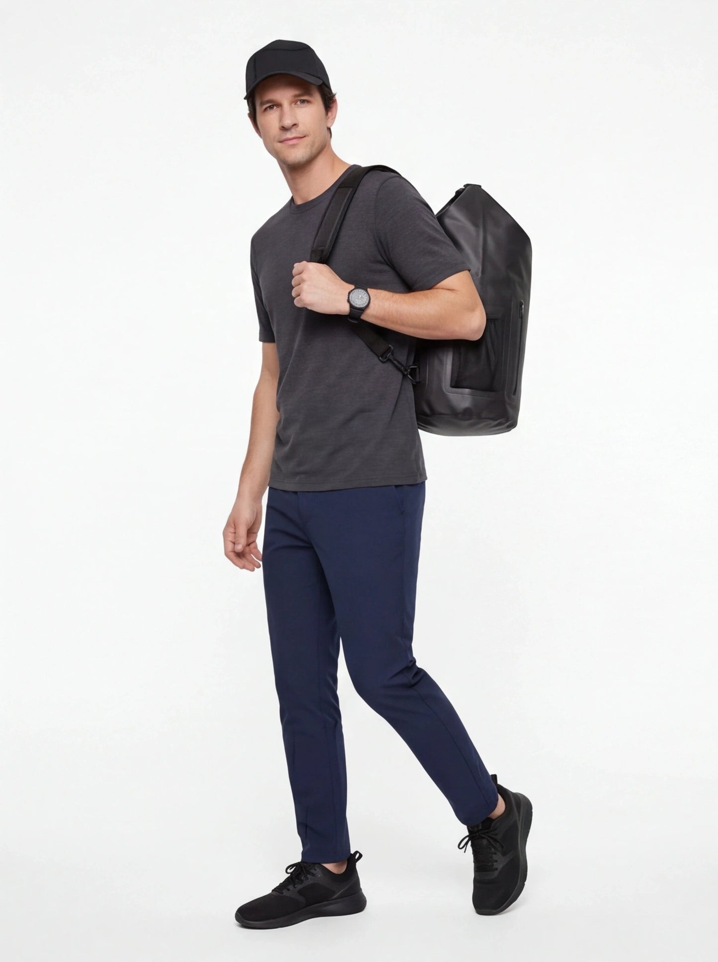 Dry Bag 22L z funkcją plecaka BLACK TRAVEL MUST HAVE