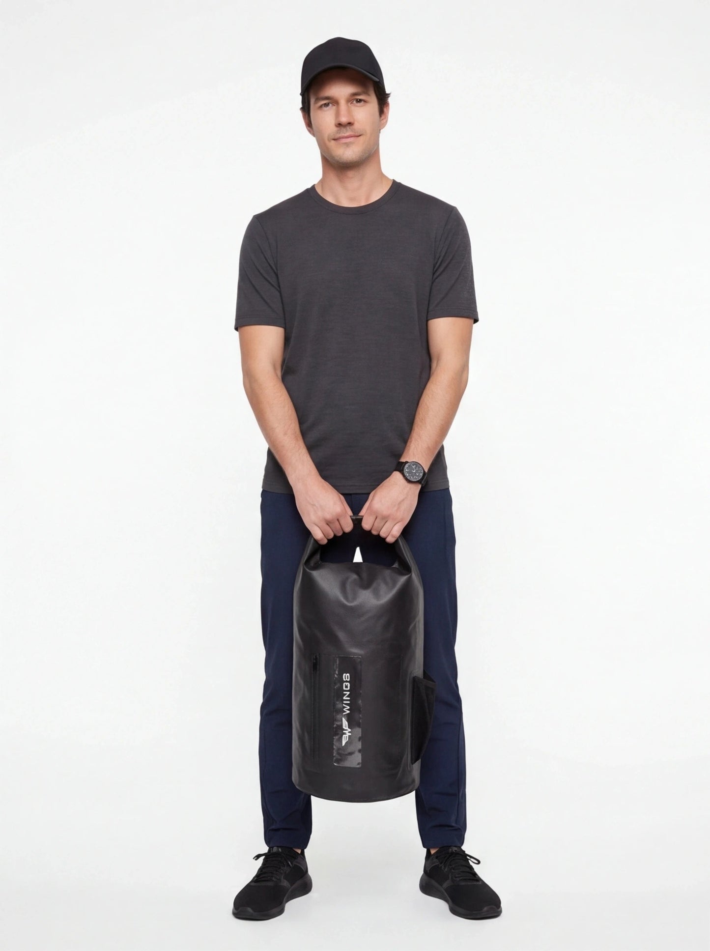 Dry Bag 22L z funkcją plecaka BLACK TRAVEL MUST HAVE