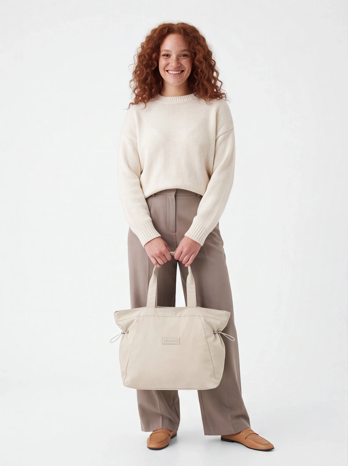 Torba shopper WINGS SOLENNE 14L pojemna BEIGE