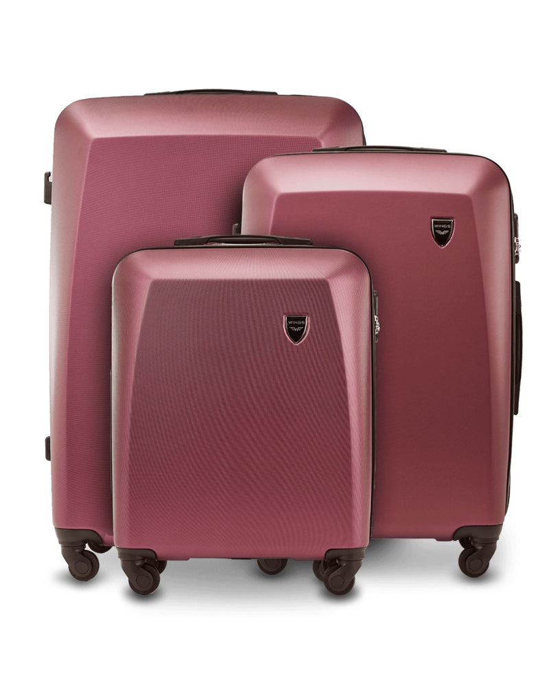 ZESTAW 3 WALIZEK WINGS PLOVER BURGUNDY