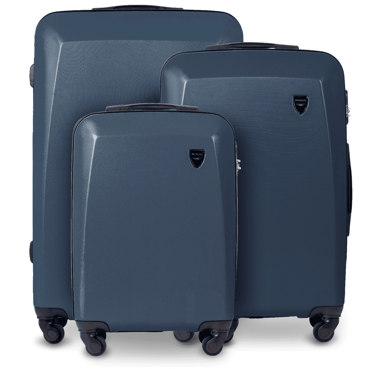 ZESTAW 3 WALIZEK WINGS PLOVER DARK BLUE