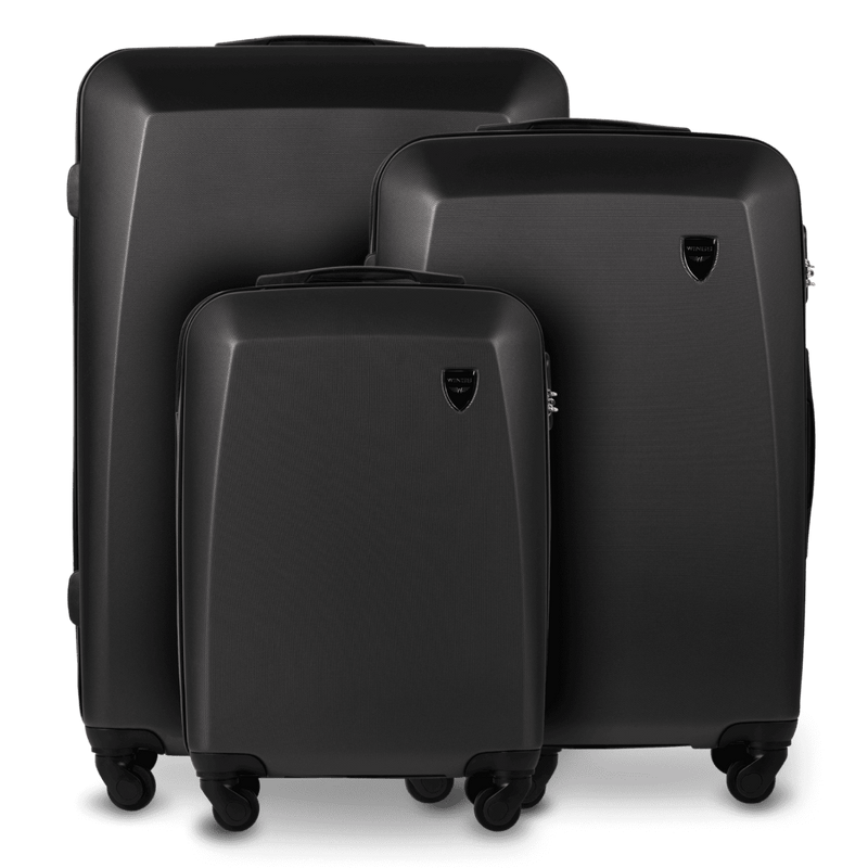 ZESTAW 3 WALIZEK WINGS PLOVER DARK GREY