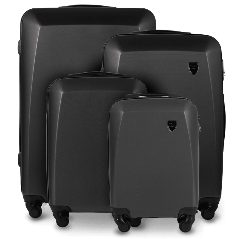 ZESTAW 4 WALIZEK WINGS PLOVER DARK GREY