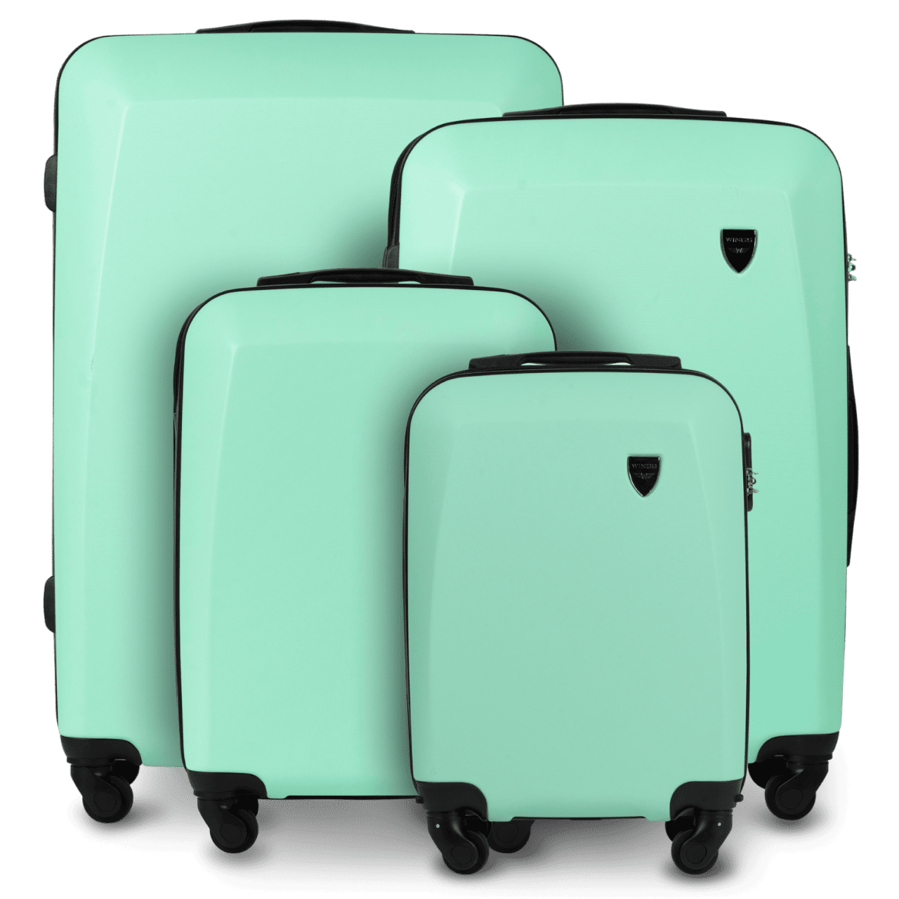 ZESTAW 4 WALIZEK WINGS PLOVER LIGHT GREEN