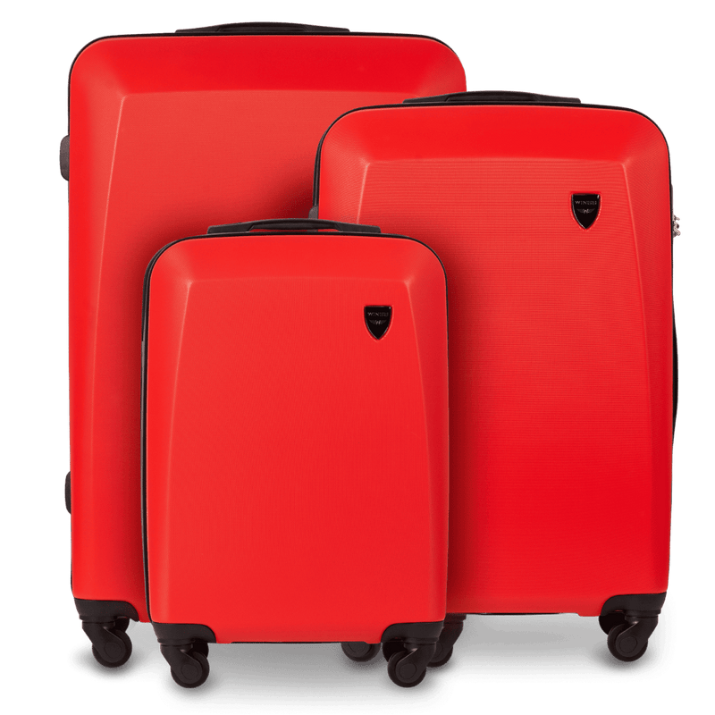 ZESTAW 3 WALIZEK WINGS PLOVER RED