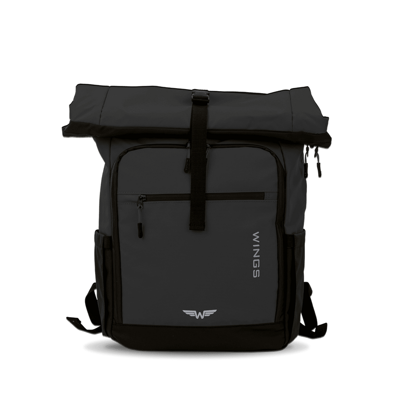 WINGS Plecak podróżny zwijany 29 L ROOK black