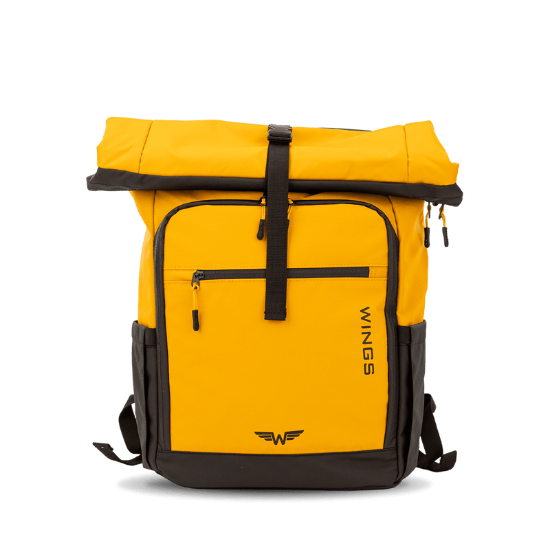 WINGS Plecak podróżny zwijany 29 L ROOK dark yellow