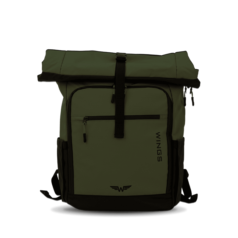 WINGS Plecak podróżny zwijany 29 L ROOK dark green