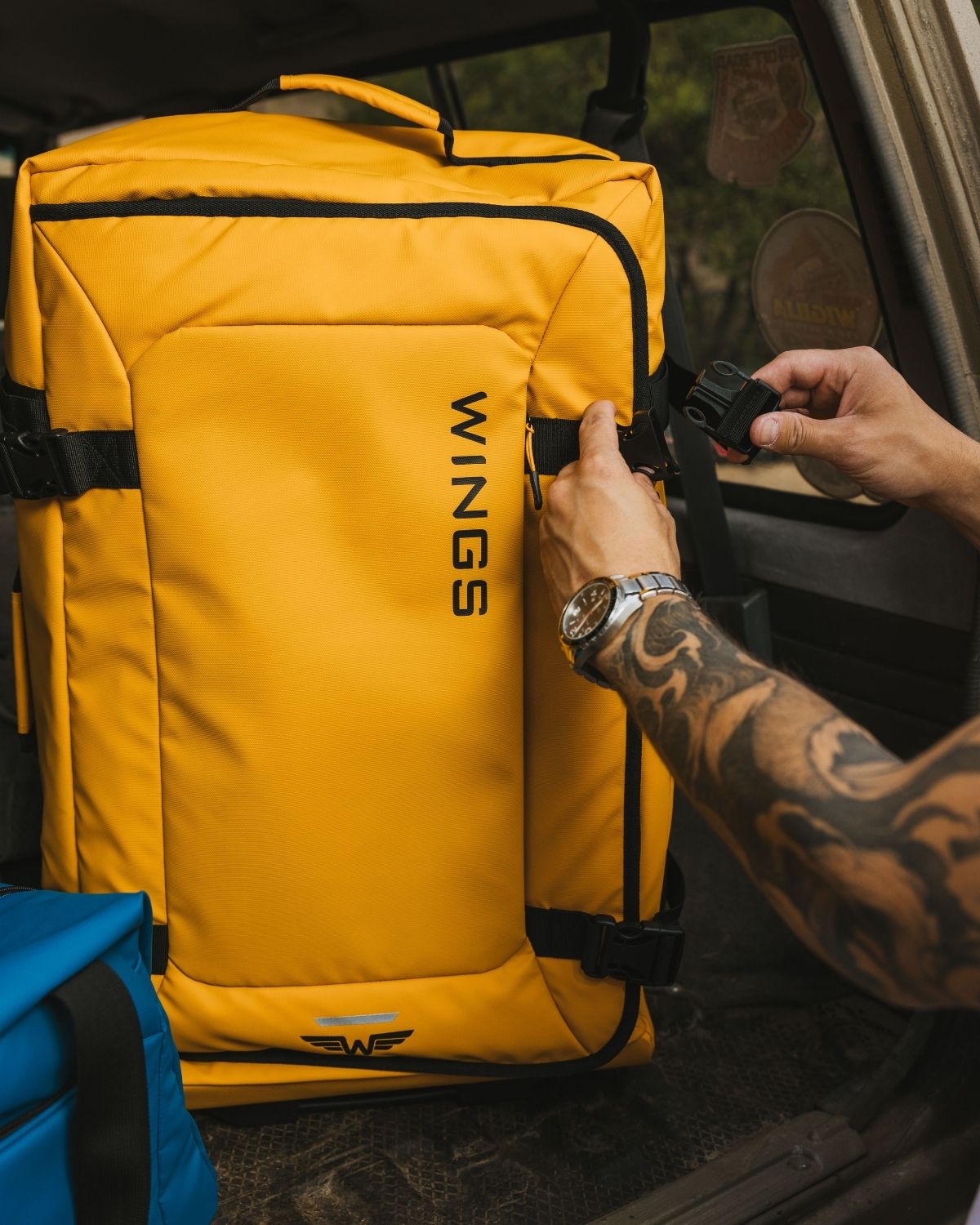 WINGS Walizka miękka średnia 24" ROOK yellow