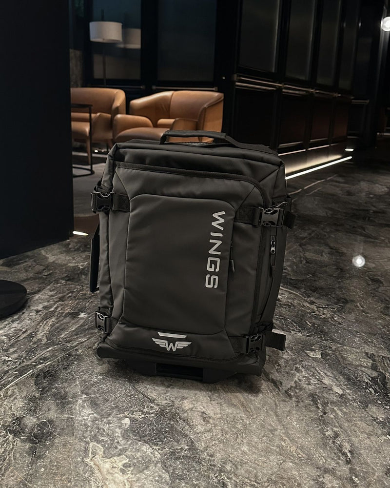 WINGS Walizka miękka Mała kabinowa 20" ROOK black