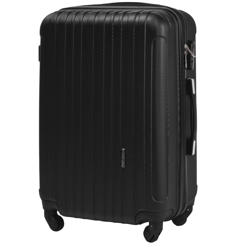 Walizka Podróżna Poszerzana ŚREDNIA WINGS FLAMINGO 24" BLACK