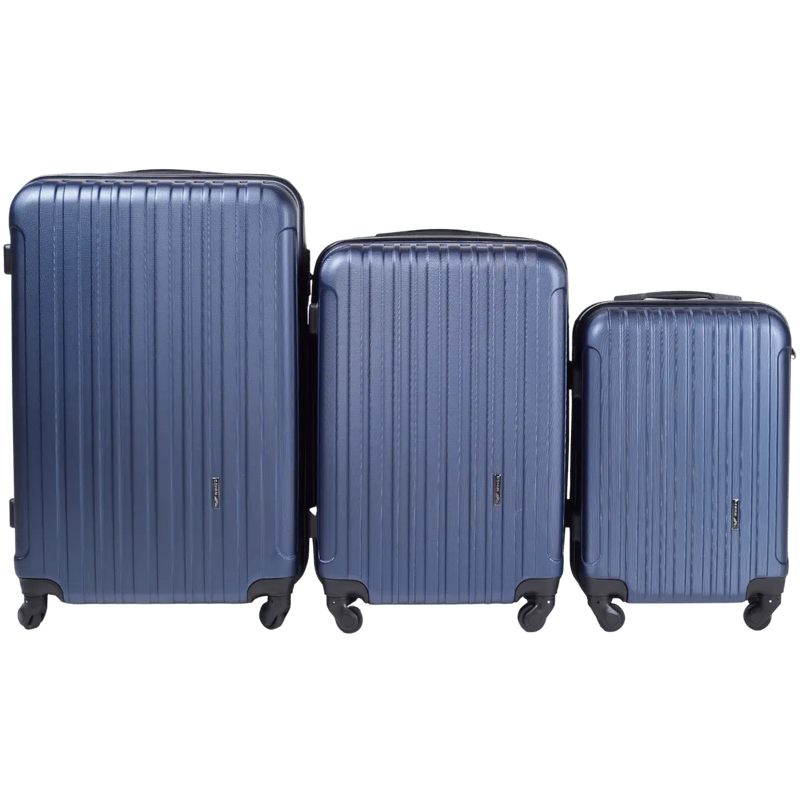 ZESTAW 3 WALIZEK WINGS FLAMINGO Z POSZERZENIEM BLUE