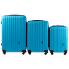 ZESTAW 3 WALIZEK WINGS FLAMINGO CYAN