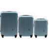 ZESTAW 3 WALIZEK WINGS FLAMINGO SILVER BLUE