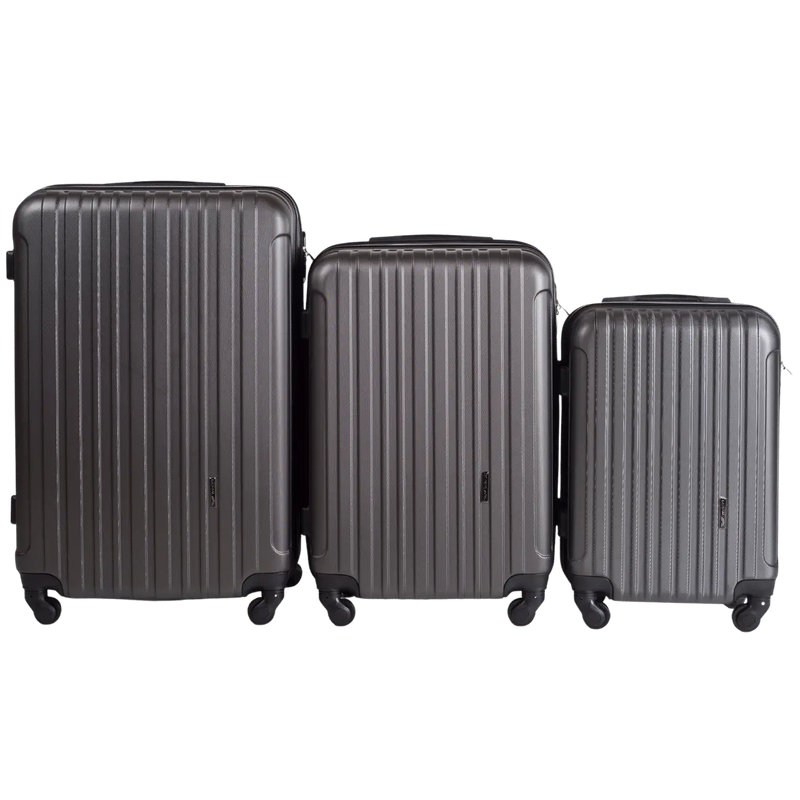 ZESTAW 3 WALIZEK WINGS FLAMINGO DARK GREY