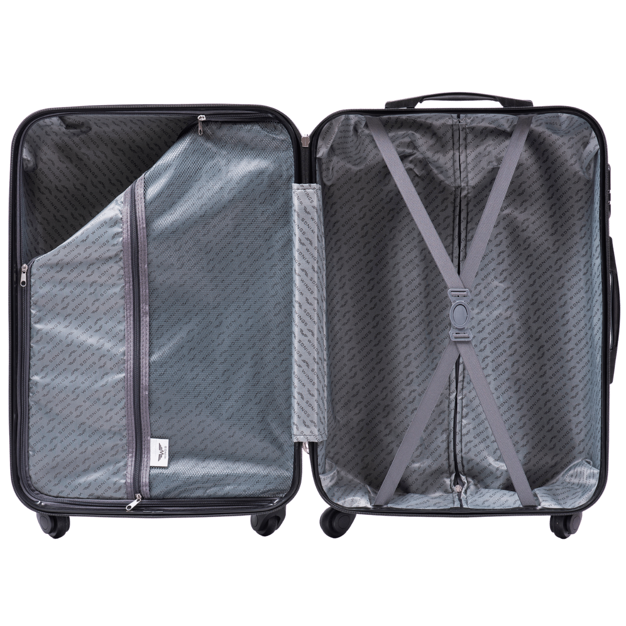 ZESTAW 3 WALIZEK WINGS FLAMINGO BLACK