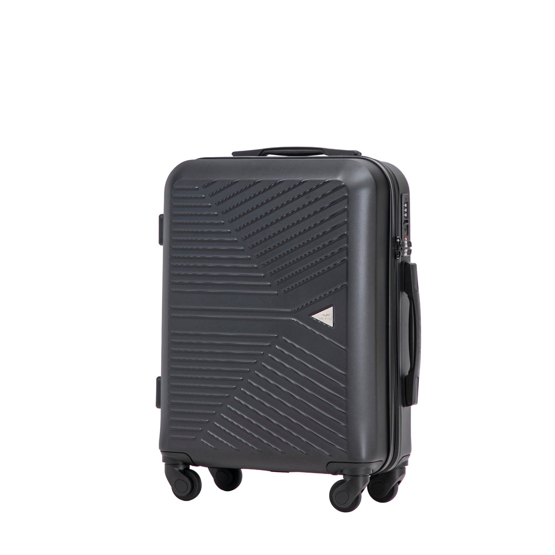 Zestaw walizek WINGS Merlin 3 szt. z 100% poliwęglanu BLACK