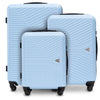Zestaw walizek WINGS Merlin 3 szt. z 100% poliwęglanu LIGHT BLUE