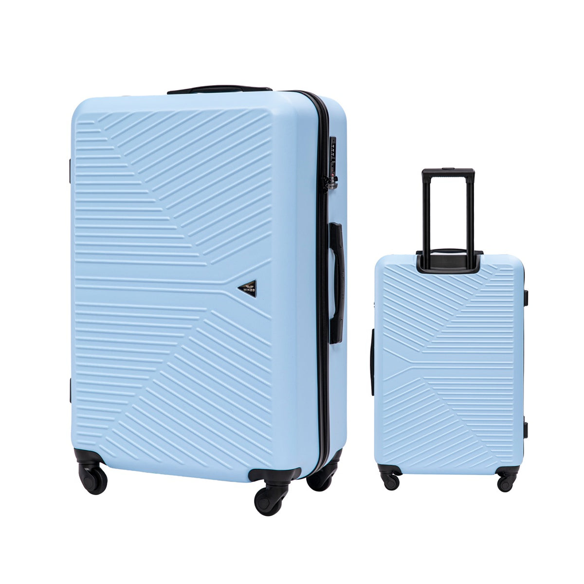 Zestaw walizek WINGS Merlin 3 szt. z 100% poliwęglanu LIGHT BLUE
