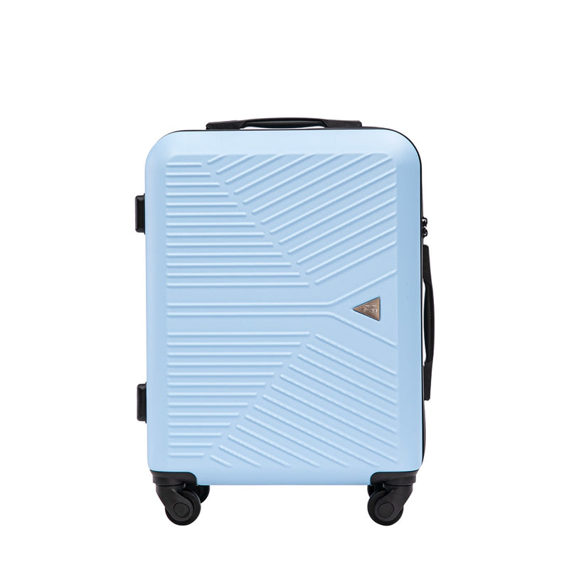 Zestaw walizek WINGS Merlin 3 szt. z 100% poliwęglanu LIGHT BLUE