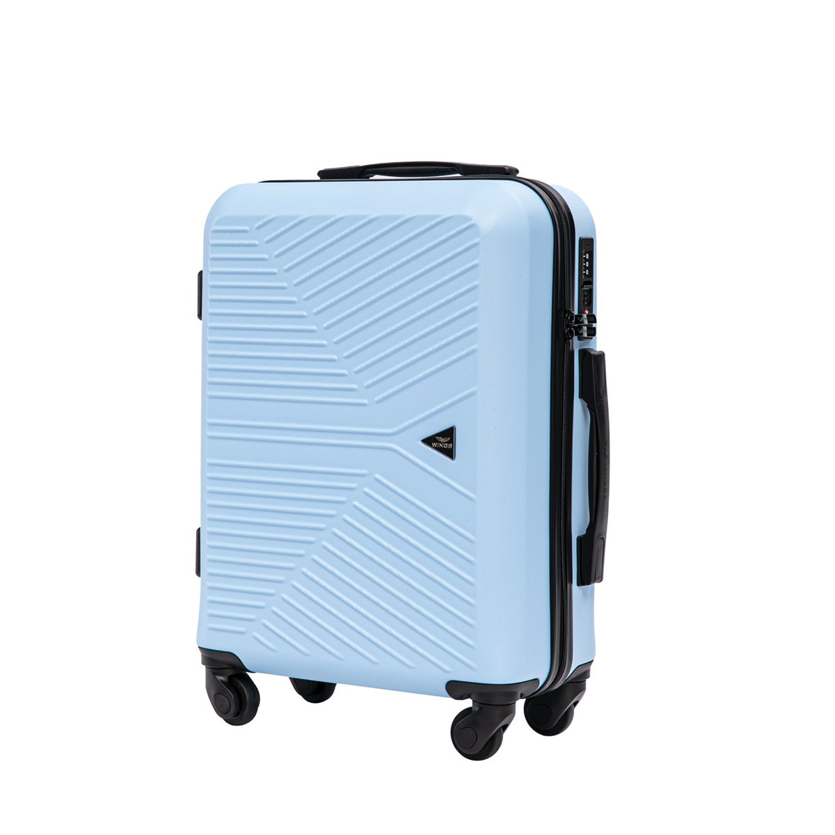 Zestaw walizek WINGS Merlin 3 szt. z 100% poliwęglanu LIGHT BLUE