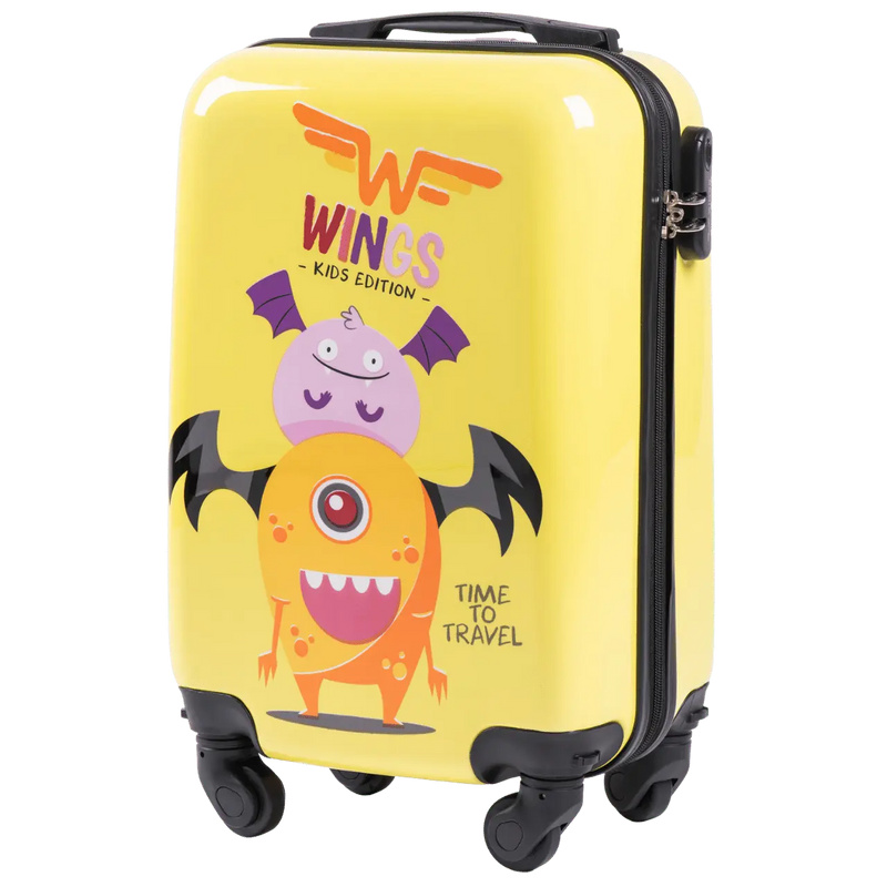 WINGS KIDS Walizka kabinowa twarda Jay Monster 18"