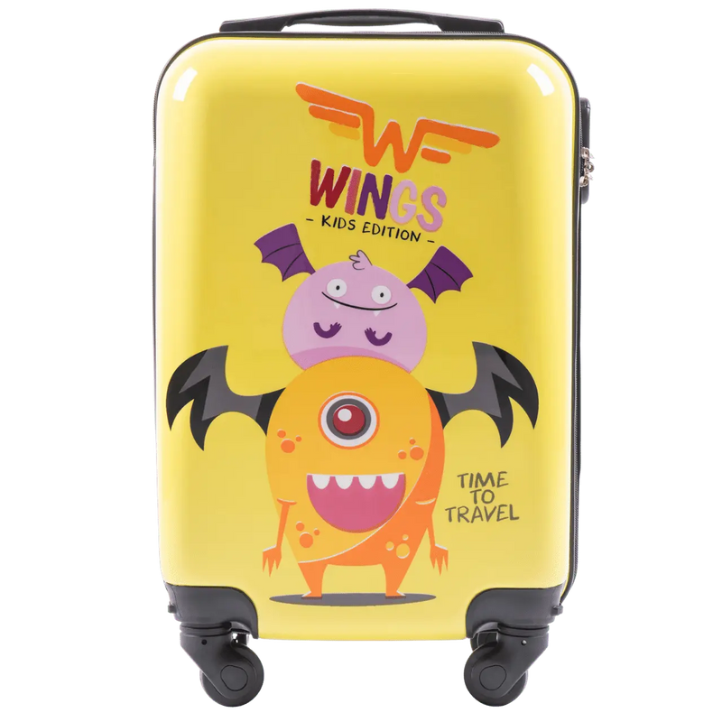 WINGS KIDS Walizka kabinowa twarda Jay Monster 18"