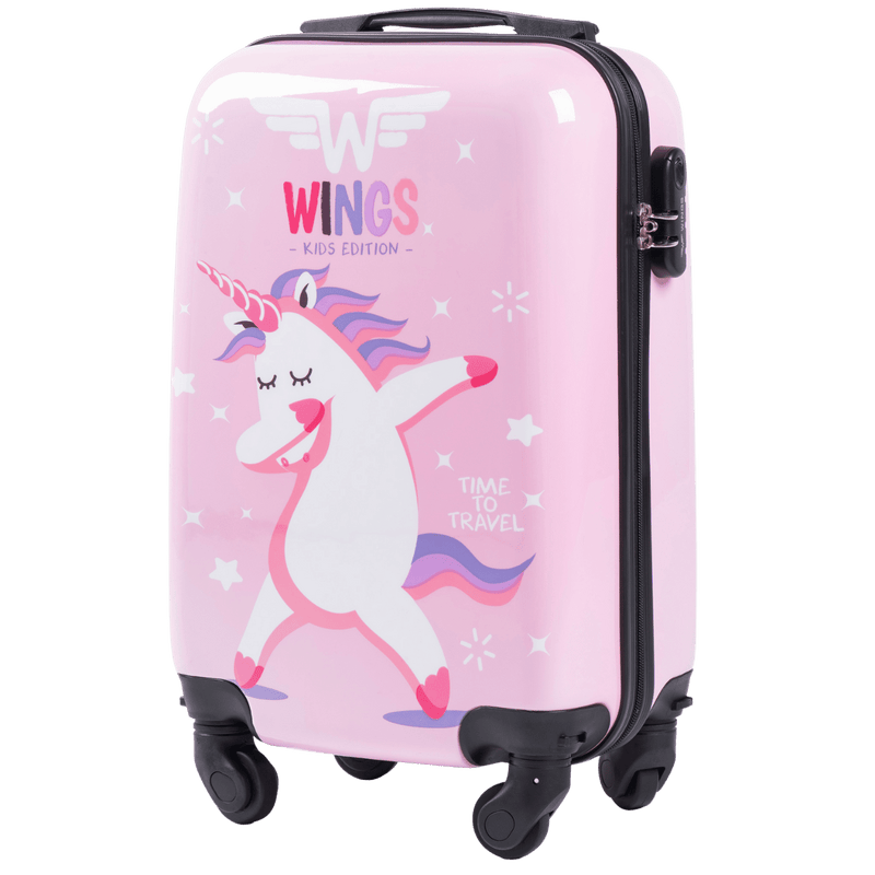 Walizka KIDS kabinowa twarda Wings Jay Unicorn 18"