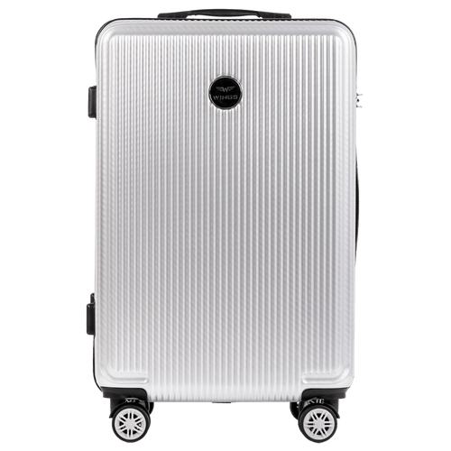 Walizka średnia Wings PC African Eagle 2.0 24" SILVER