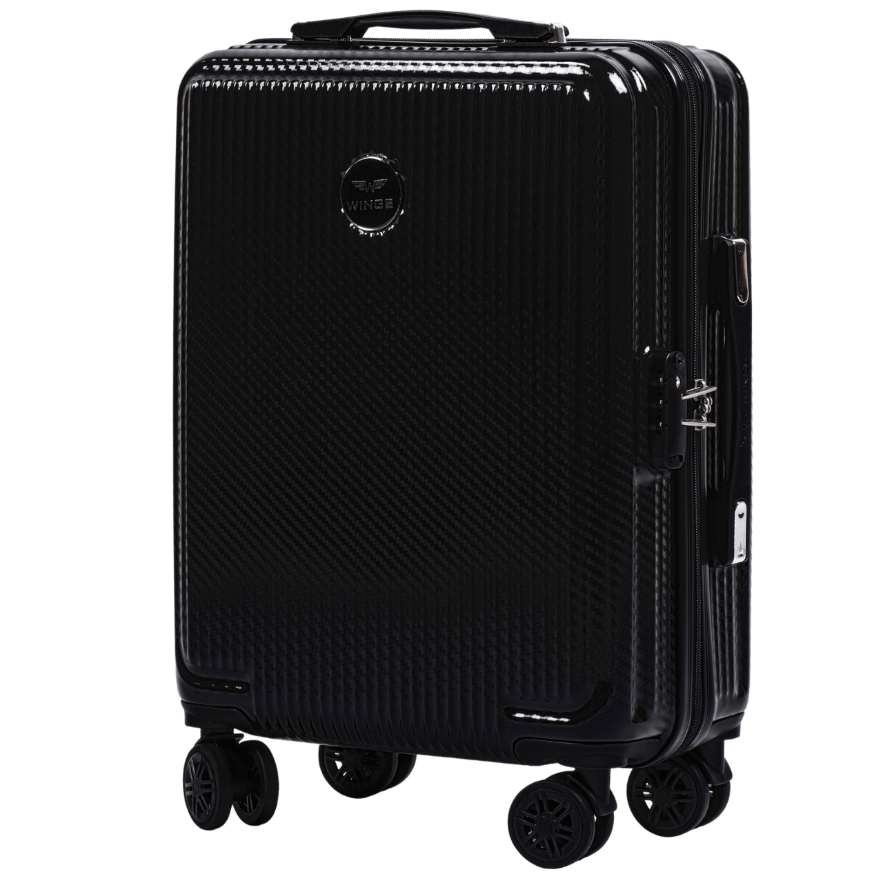 Walizka kabinowa Wings PC African Eagle 20" BLACK